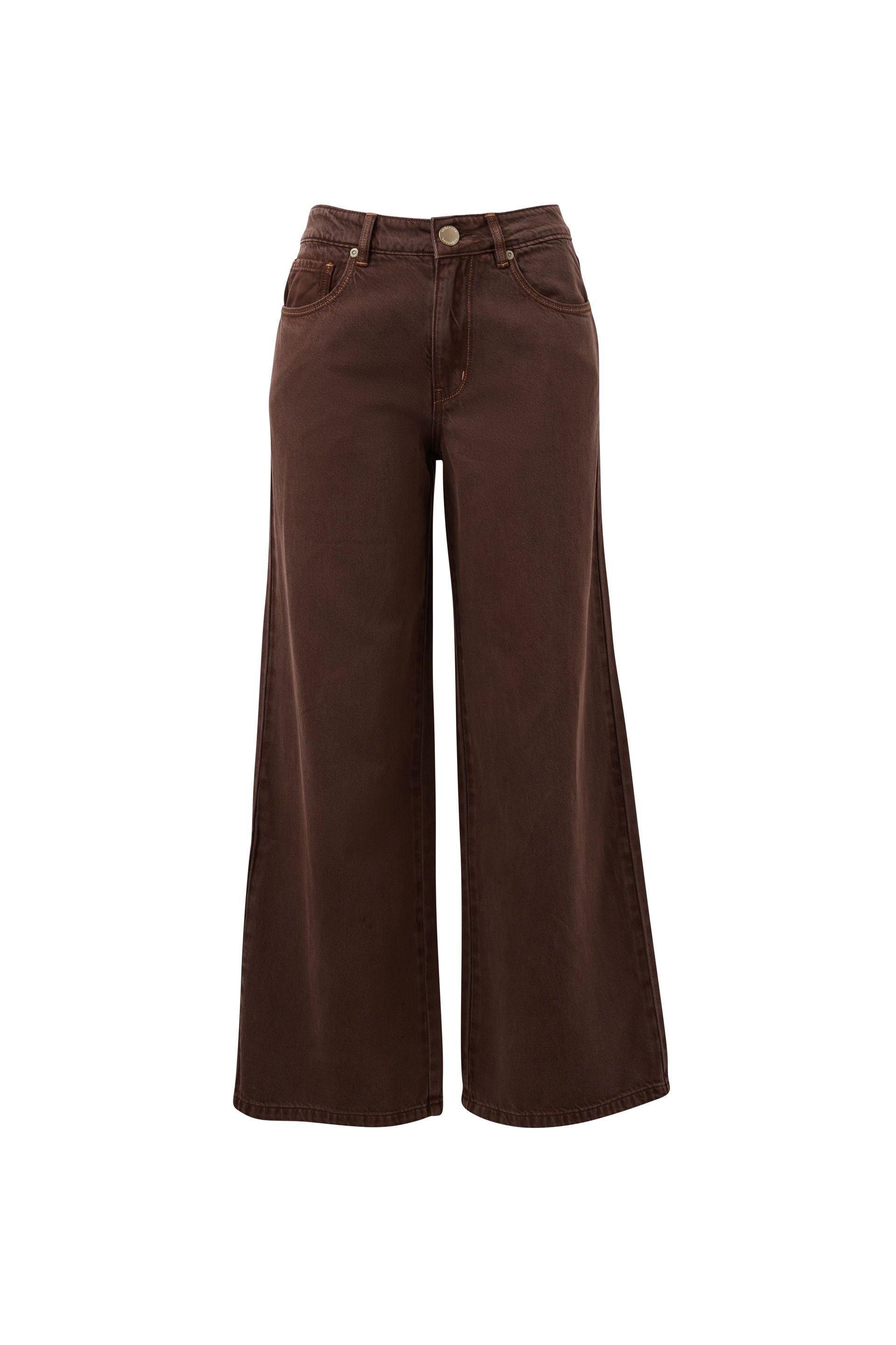 Willow Soft Wide Leg Jean Chocolate