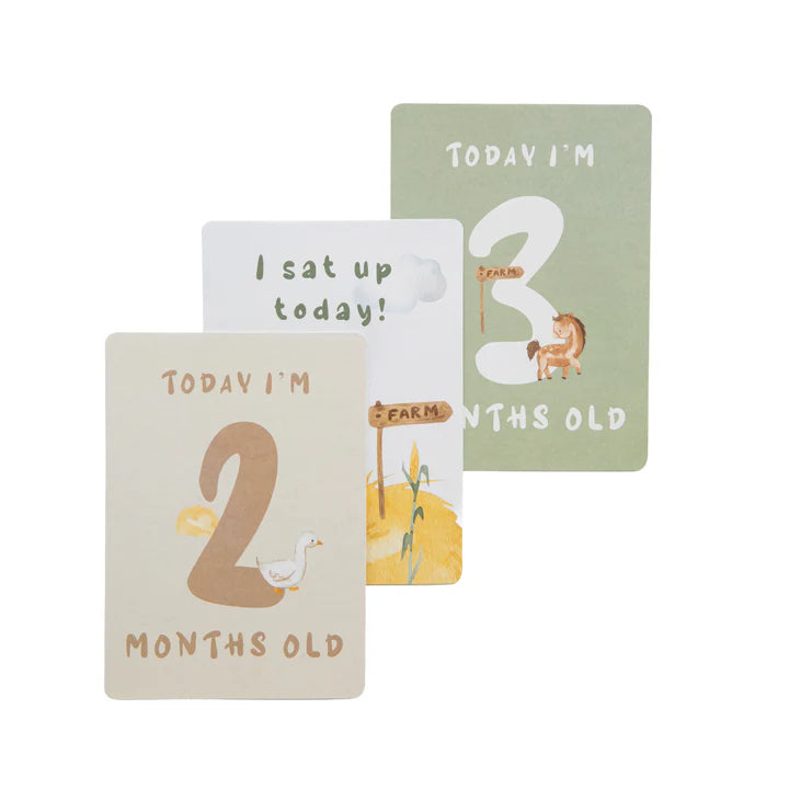 Tractor Ride Milestone Cards