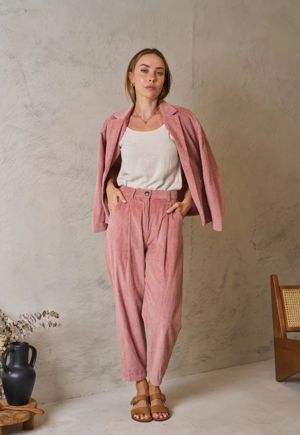 Pink Cord Jacket