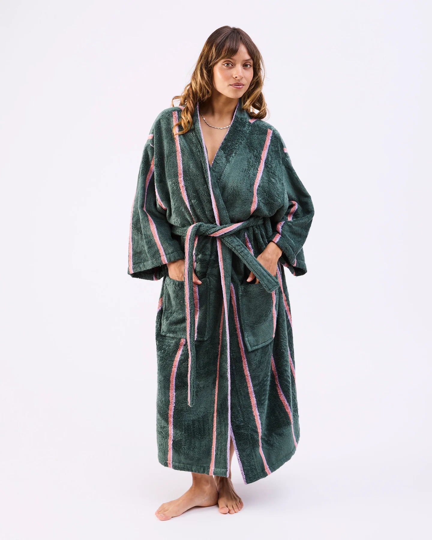 Wakame Crush Terry Bath Robe
