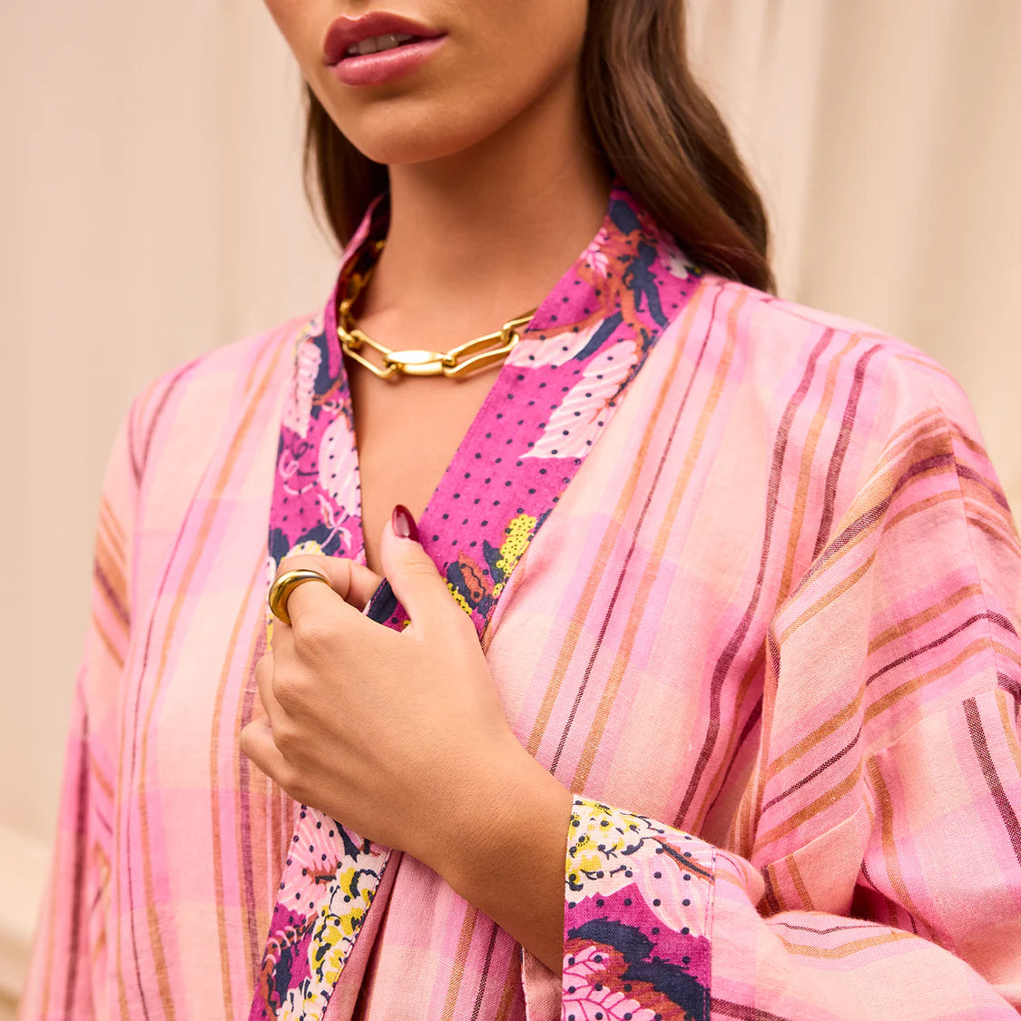 Nicolette Linen Robe