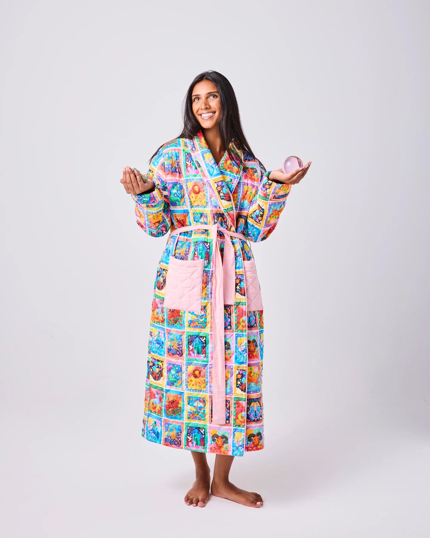 Zodiac Quilted Robe