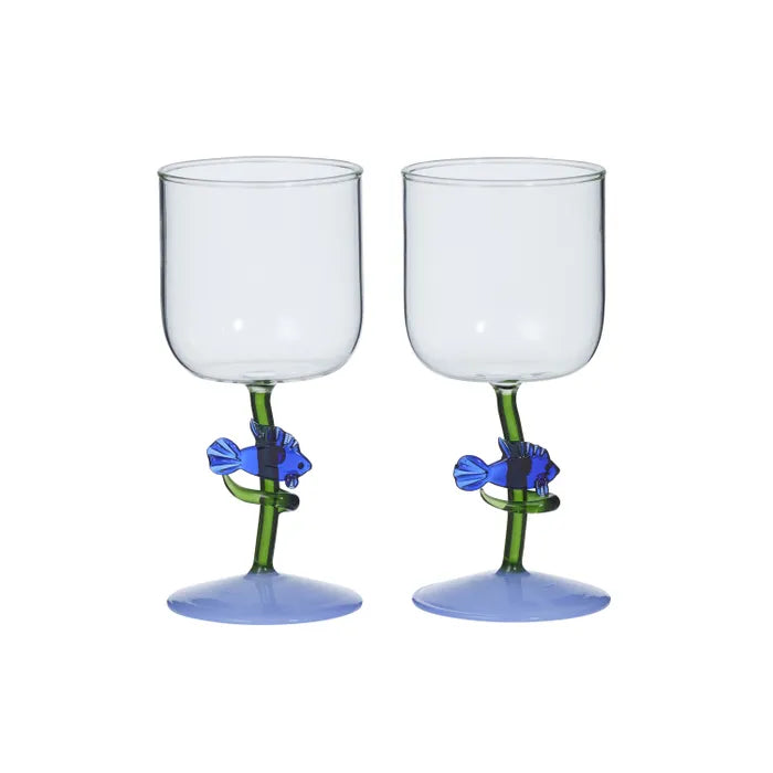 Sea Fish Wine Glass