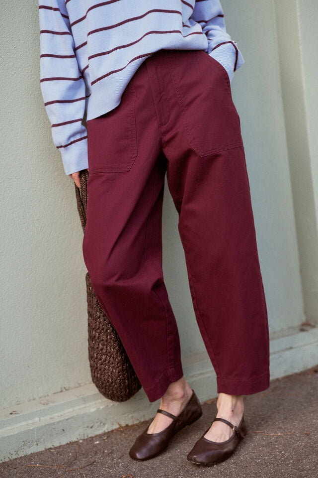 Weekender Pants Burgandy