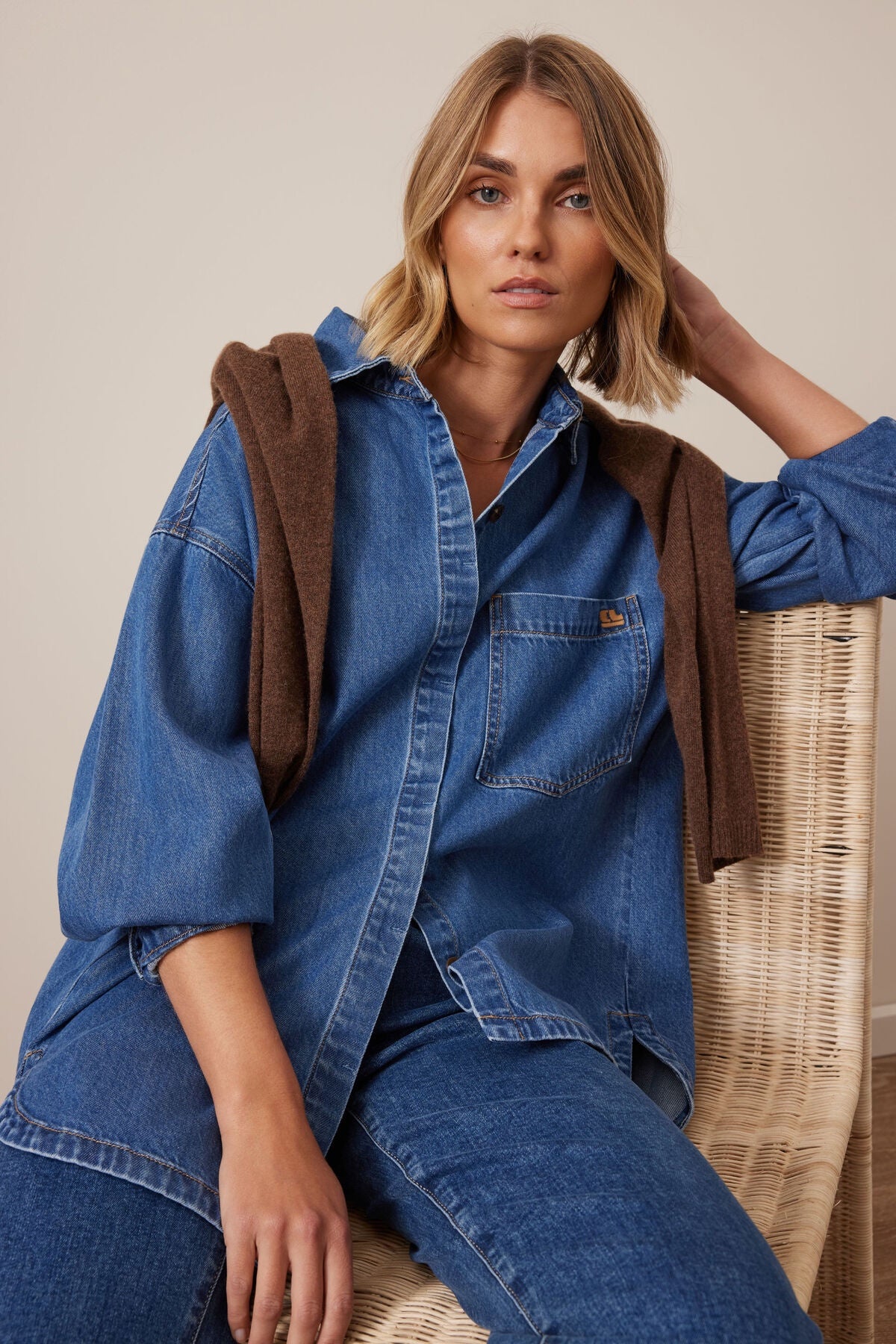 Gwynn Shirt Fresh Indigo