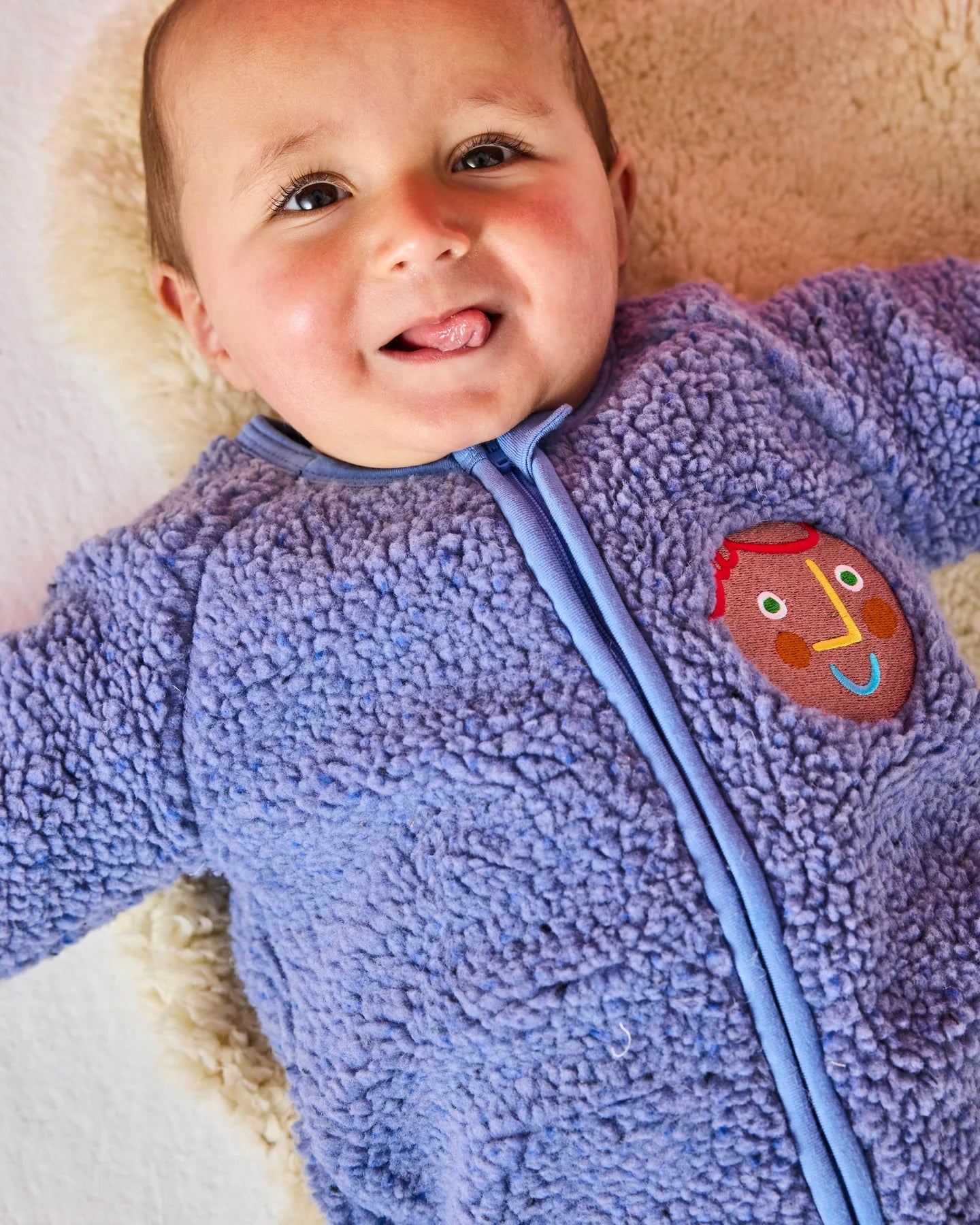Sherpa Long Sleeve Romper 6-12 months