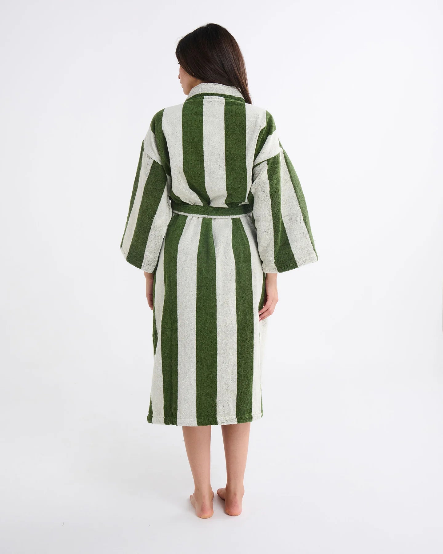 Moss Stripe Bath Robe