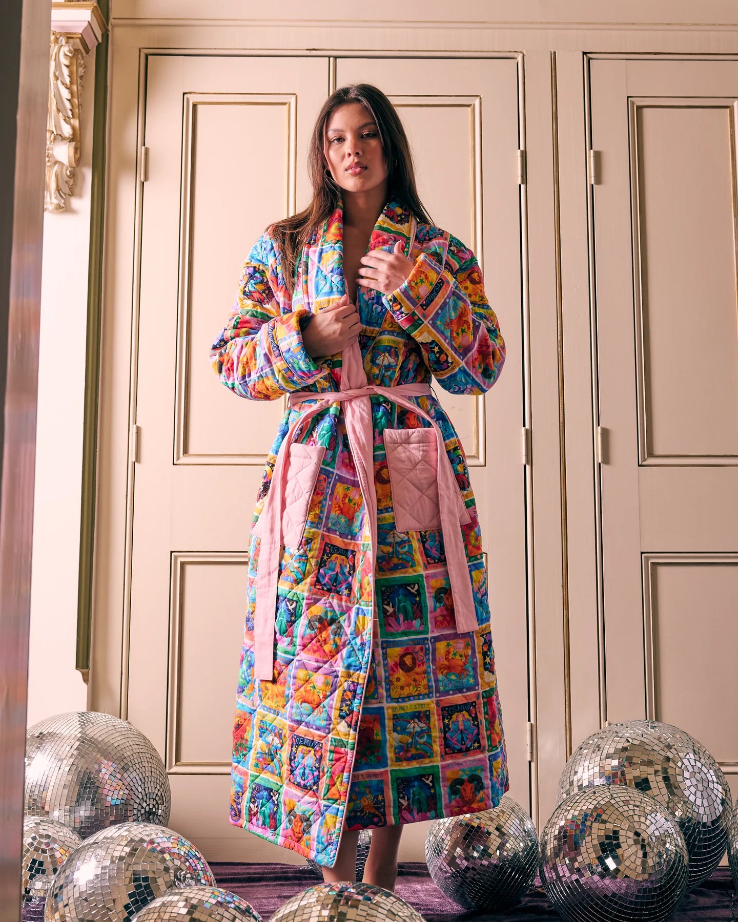 Zodiac Quilted Robe