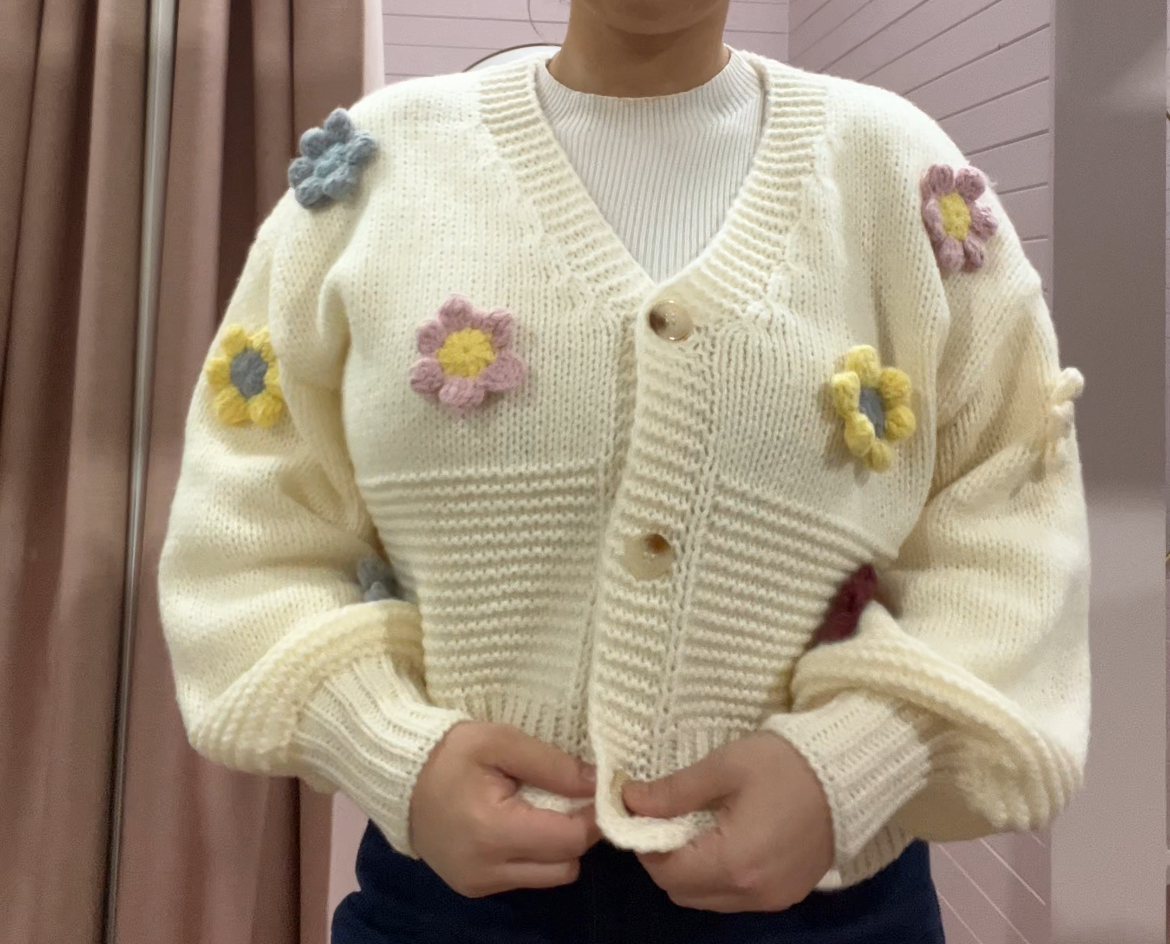 Stereo Floral Cardigan