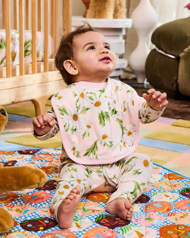 Sweet Daisy Cotton Bib